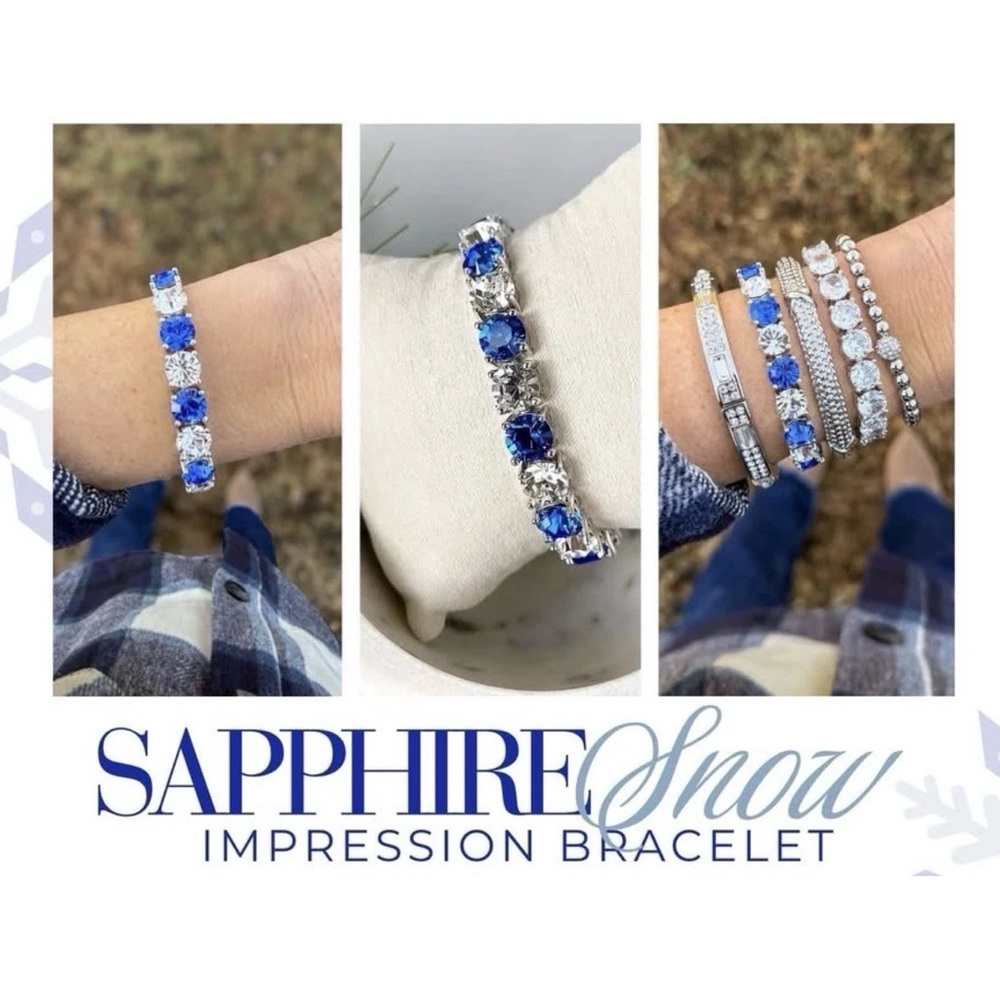 Park Lane Sapphire Snow Impression Bracelet - Limited Edition- Sold Out